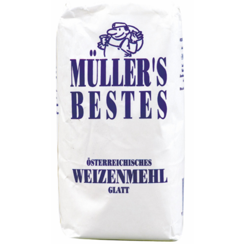 Müllers Weizenmehl glatt Type 700 1 kg Universelles Premiummehl für Brot, Pizza und Gebäck